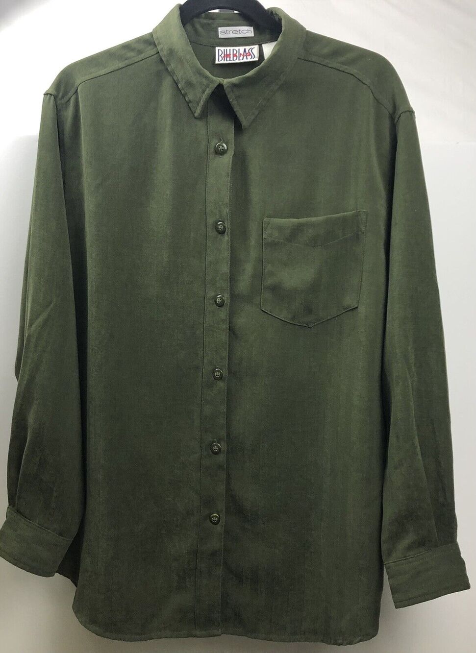 bill blass Olive Green Button-Down Shirt